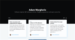 Desktop Screenshot of adammargherio.com