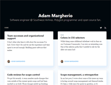 Tablet Screenshot of adammargherio.com